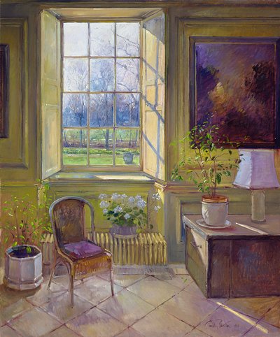 Frühlingslicht und die Mandarinenbäume, 1994 von Timothy Easton